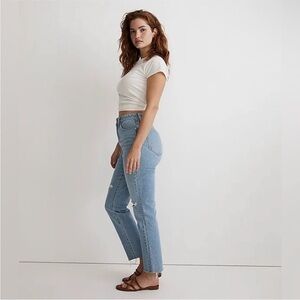 MADEWELL The Curvy Perfect Vintage Jean Distressed Sz 28
